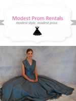Modest Prom Dress Rentals