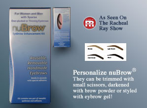 False Eyebrows for Mannequins from Nu Brow